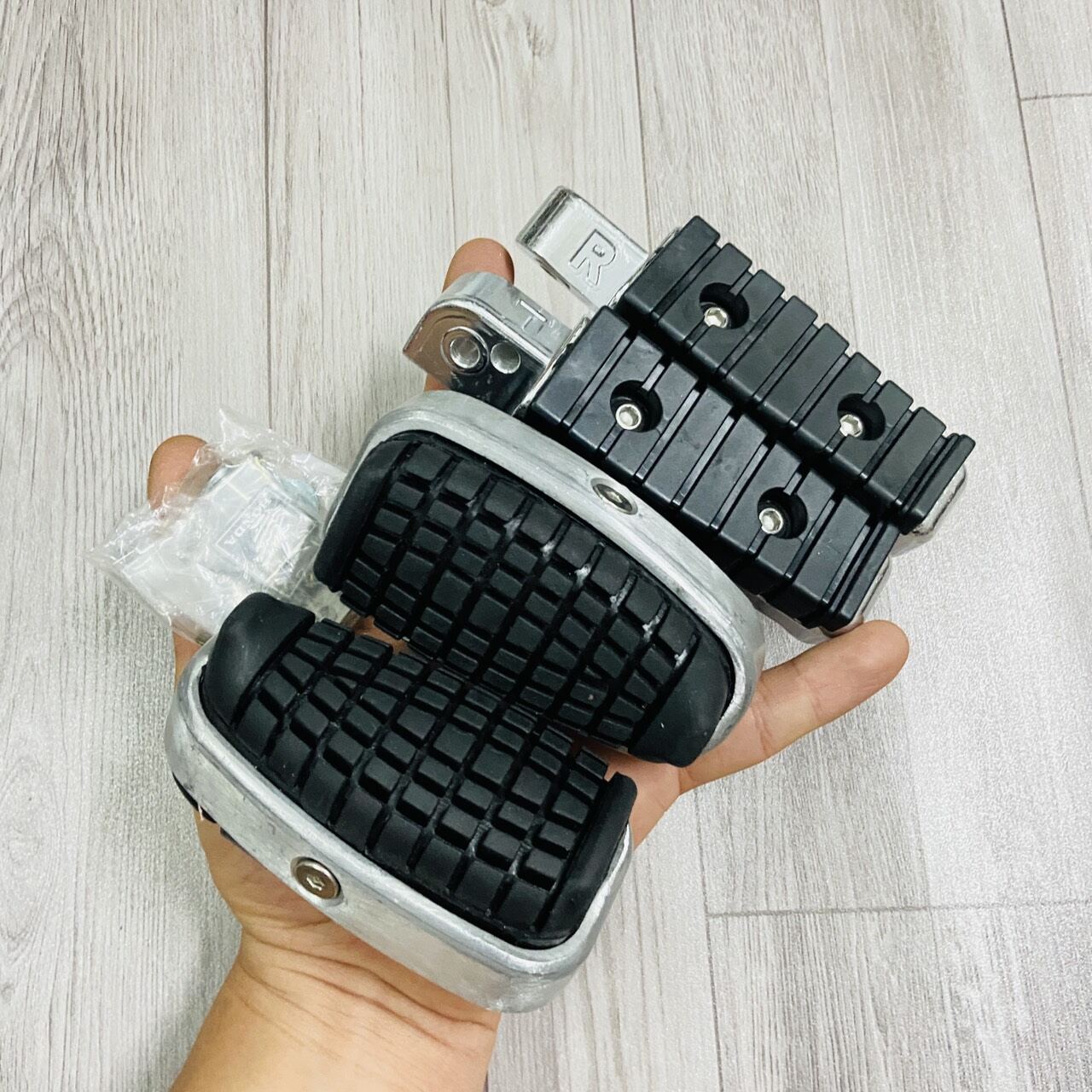 Combo gác chân trước Cub và cánh chim sau Honda cánh chim cho wave, dream, future
