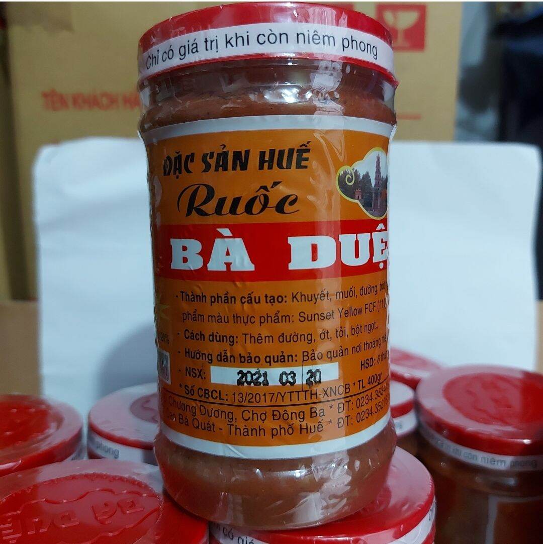 Mắm ruốc Bà Duệ hũ 400g Đặc sản Huế