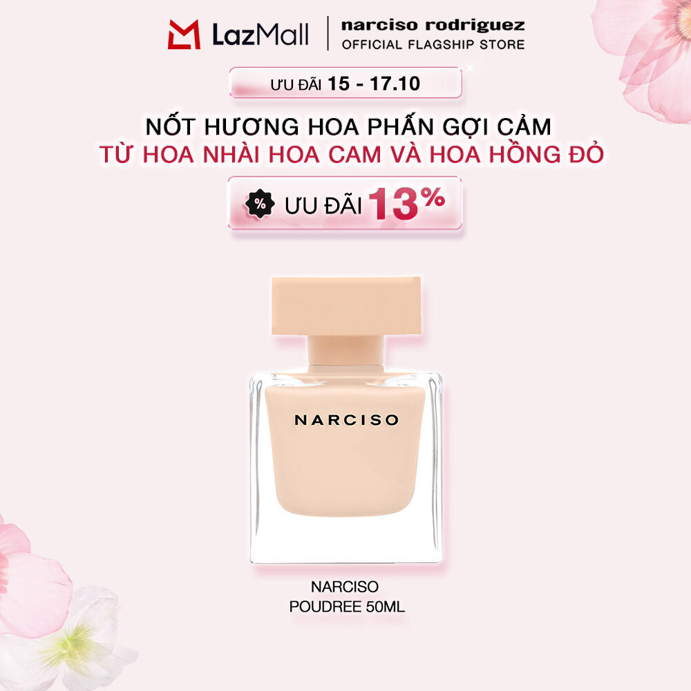 [15-17.10 | ƯU ĐÃI ĐẾN 20%] Nước Hoa nữ Narciso Rodriguez Narciso Eau De Parfum Poudree 50ml