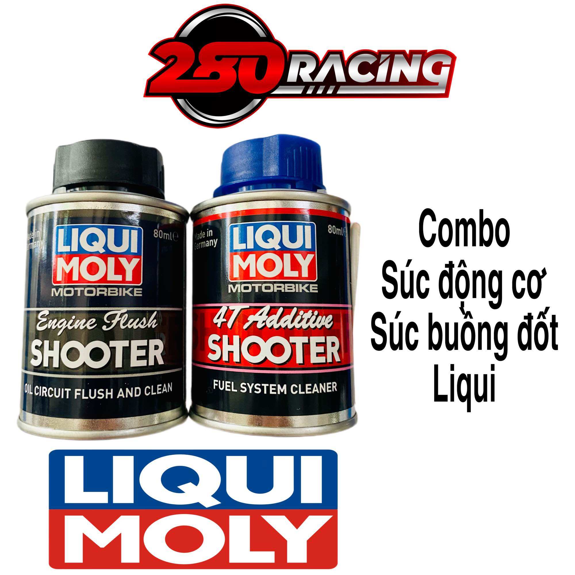 Combo súc rửa động cơ + súc buồng đốt liqui