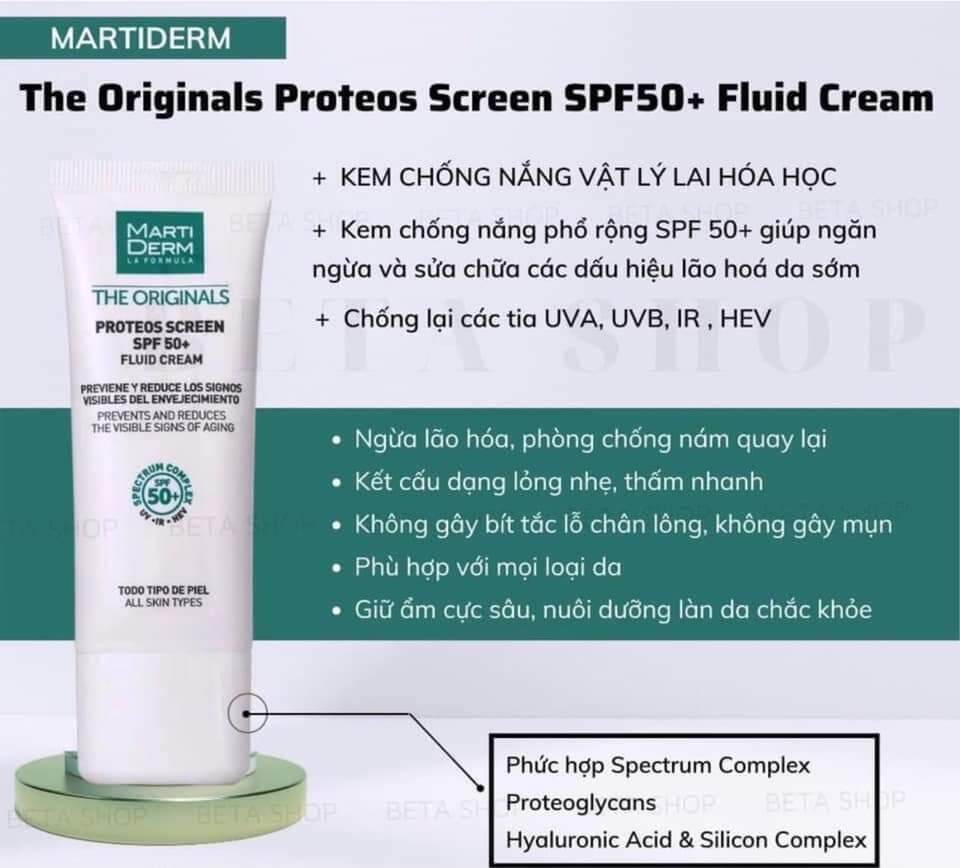 KEM CHỐNG NẮNG MARTI DERM