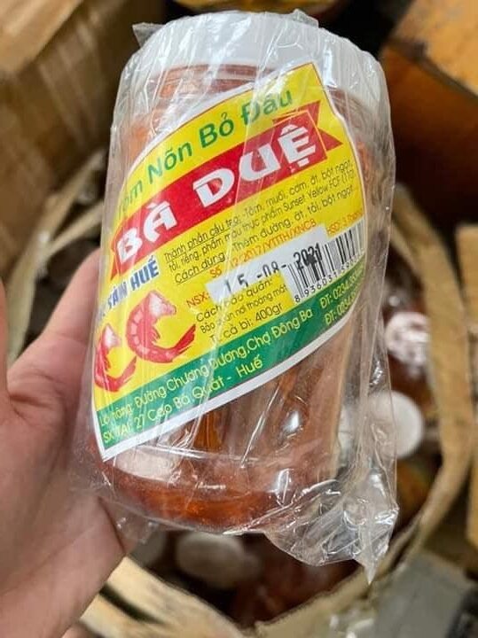 400g Mắm tôm chua Bà Duệ, đặc sản Huế