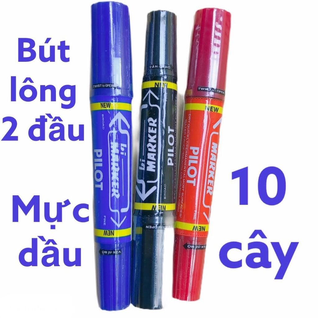 Viết lông dầu Pilot 2 đầu giá sỉ