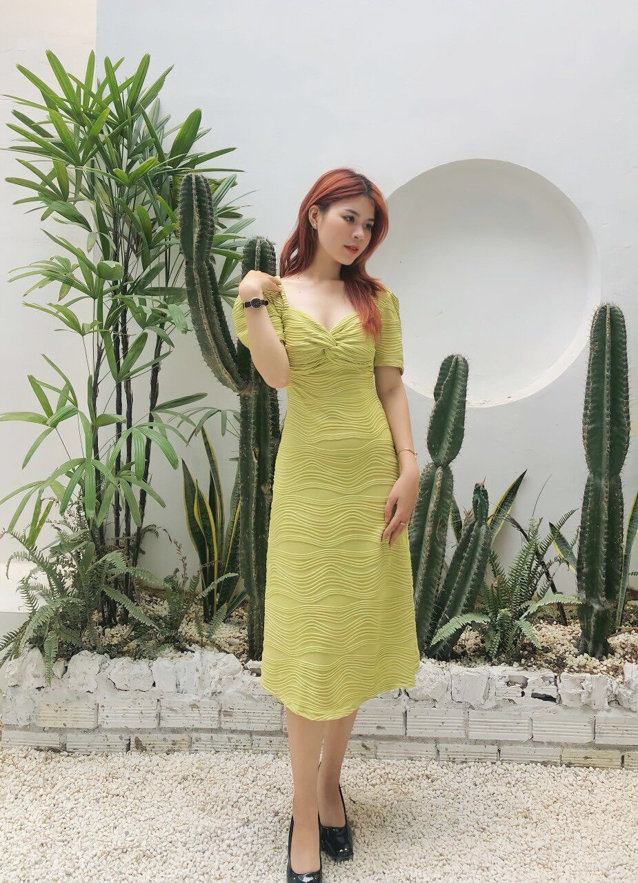 Đầm thun gân