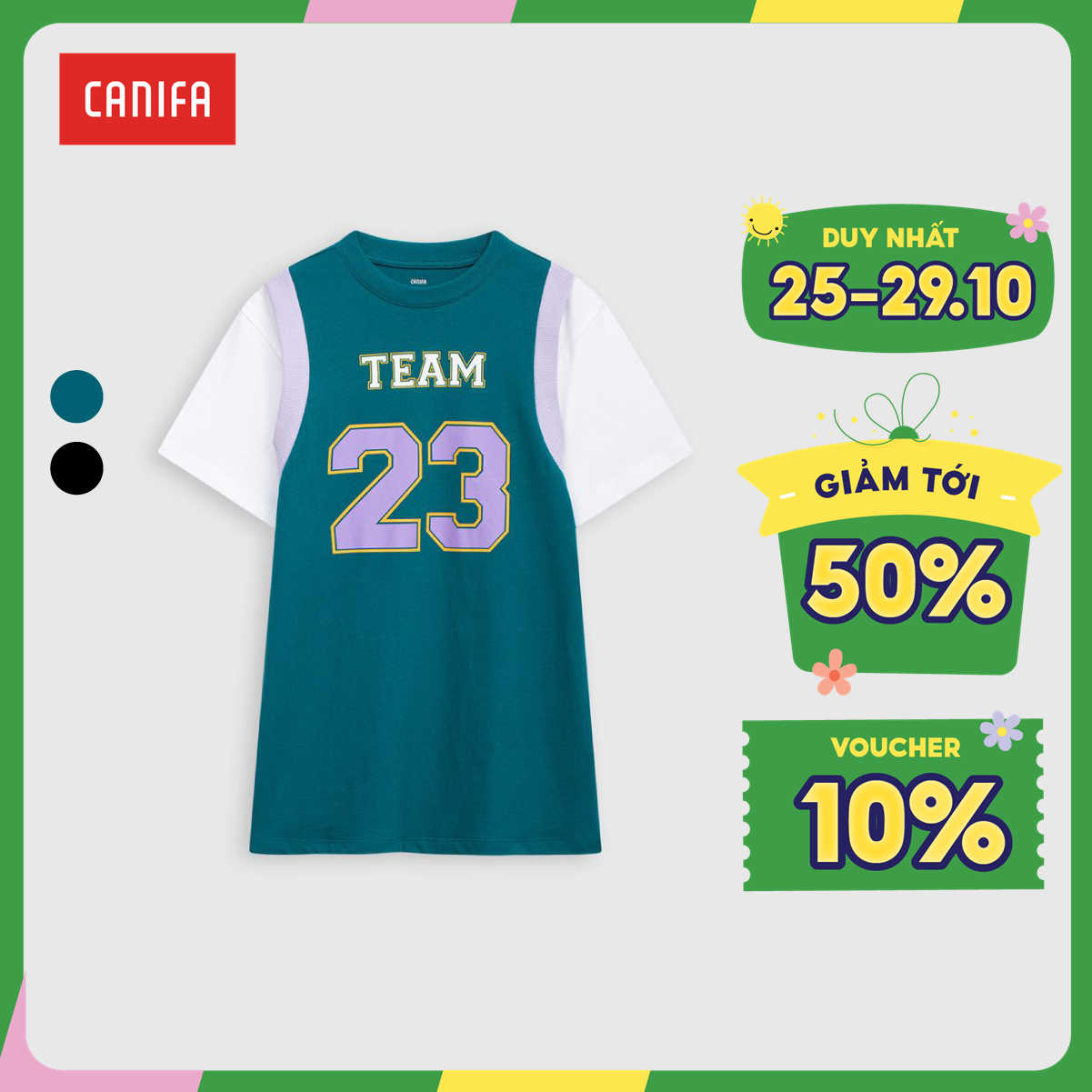 Áo polo bé trai canifa 2tp22w005