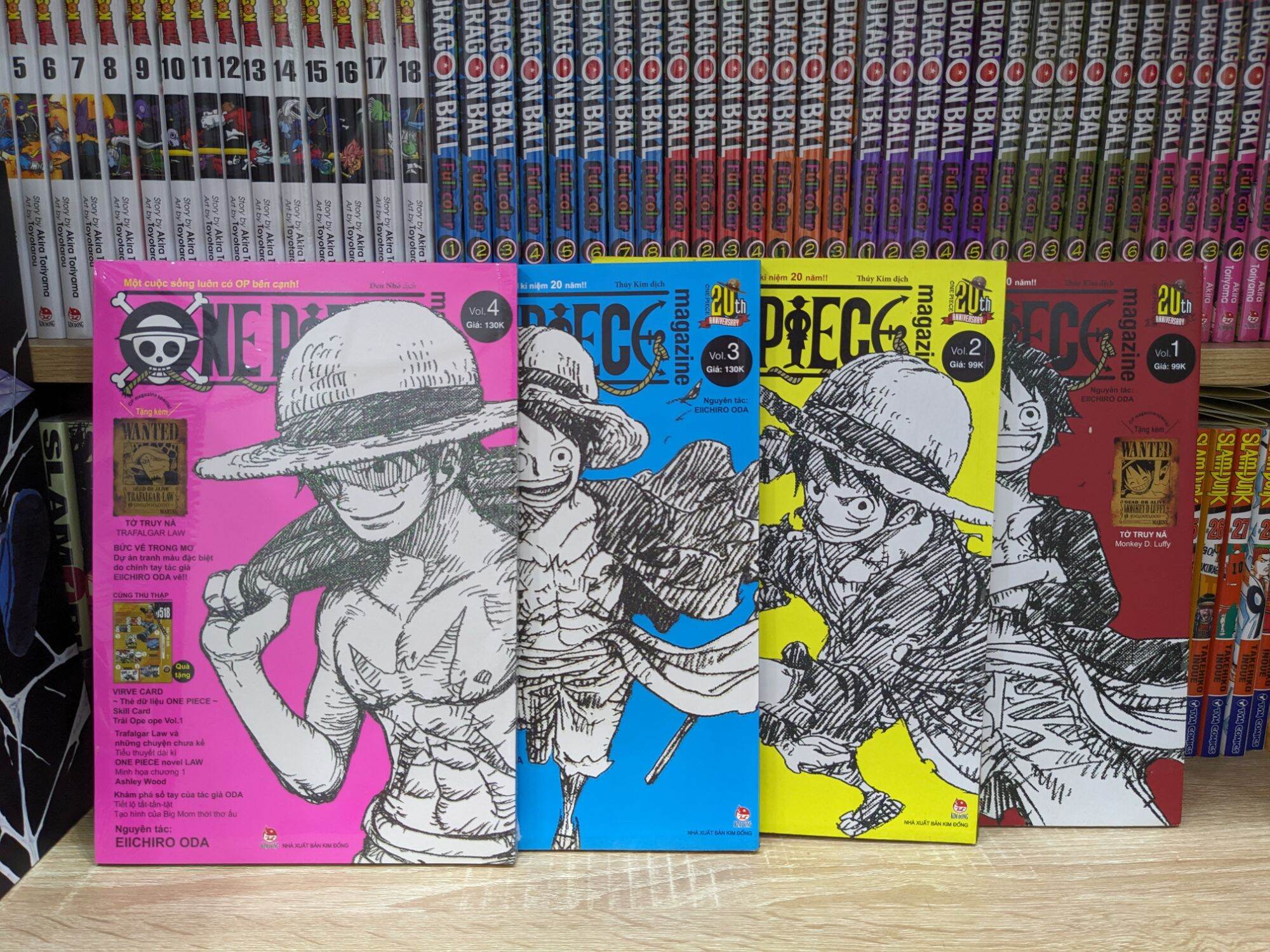 Magazine One Piece Magazine 1-2-3-4 nguyên seal.