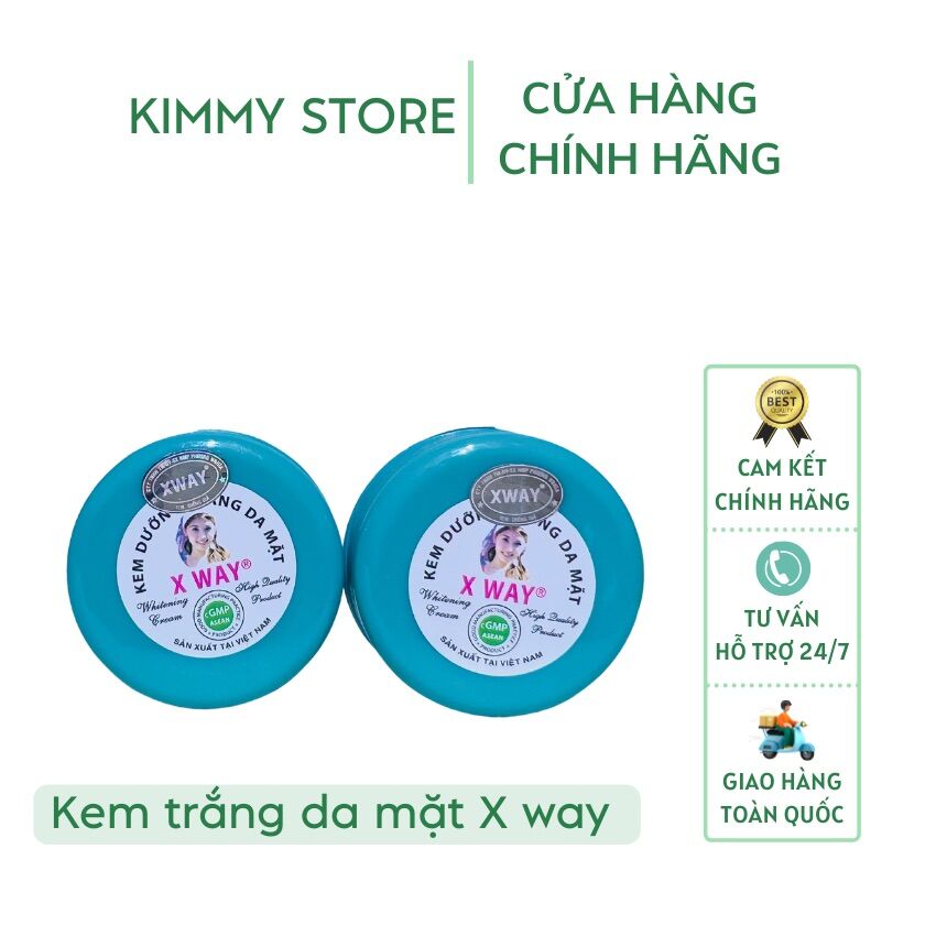 Lẻ hộp 10g kem dưỡng trắng da mặt X way