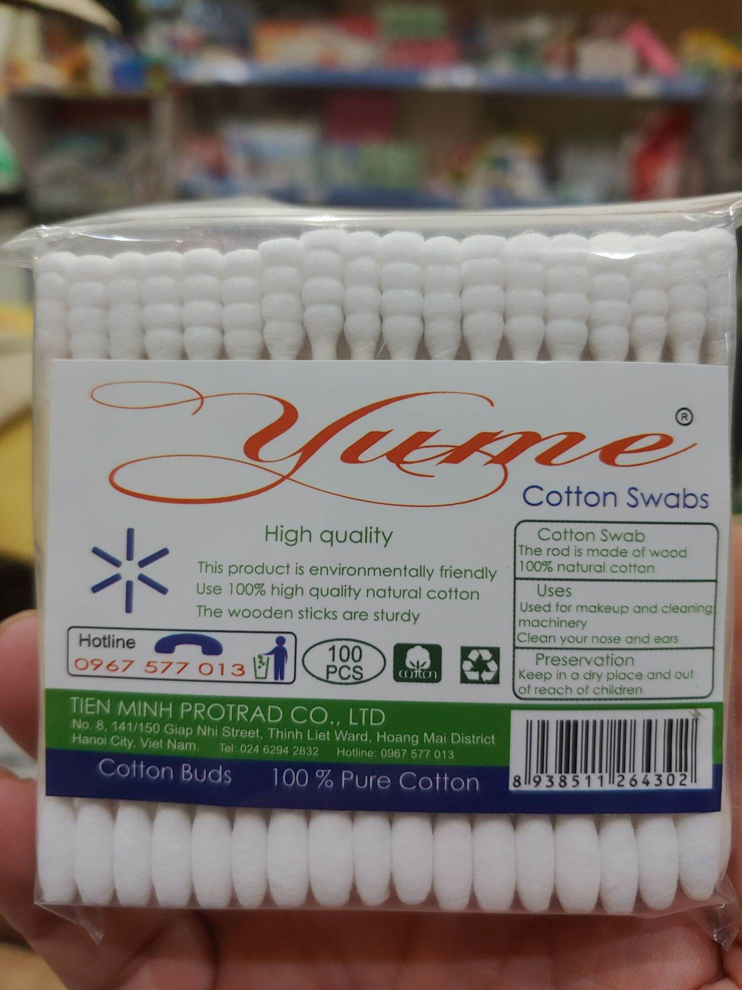 Bông tai gói 100 que