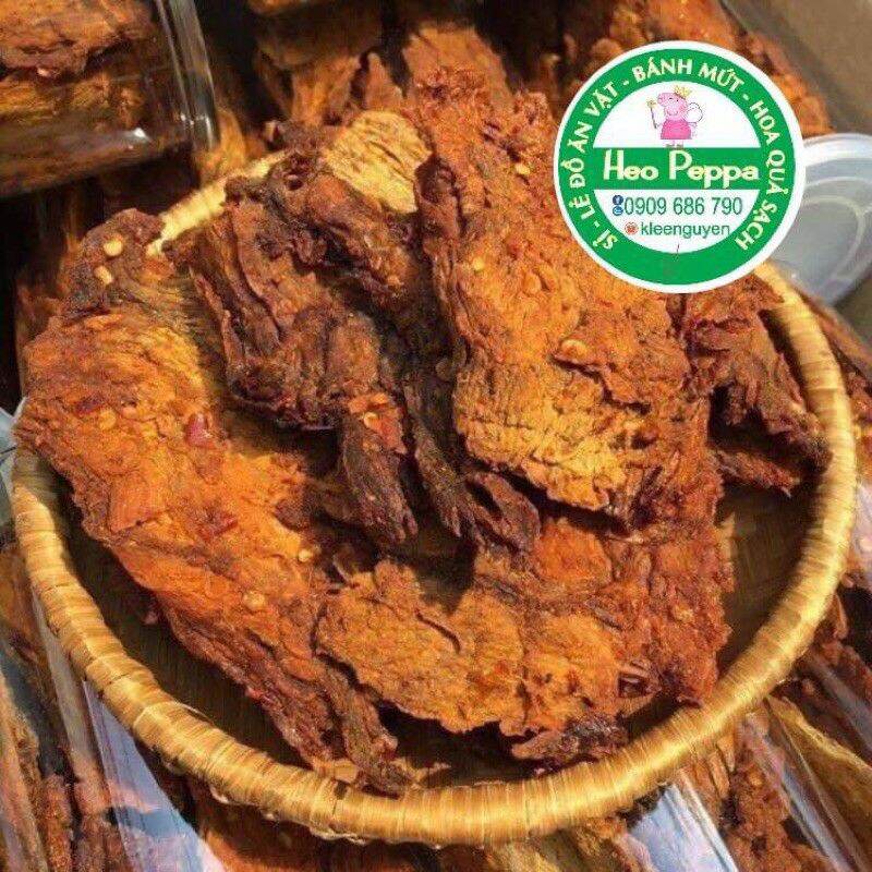 Khô Bò Hồng Ngự thơm ngon hàng chuẩn chất lượng thơm ngon dạng miếng mềm hộp 250gr
