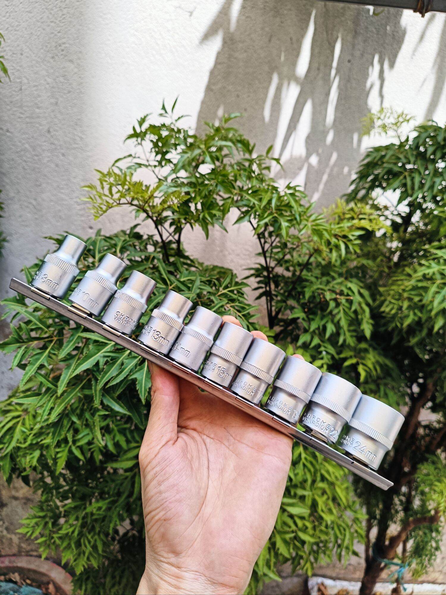Bộ 10 đầu típ từ 8,10,12,13,14,15,17,19,22,24mm hàng bãi nhật cao cấp