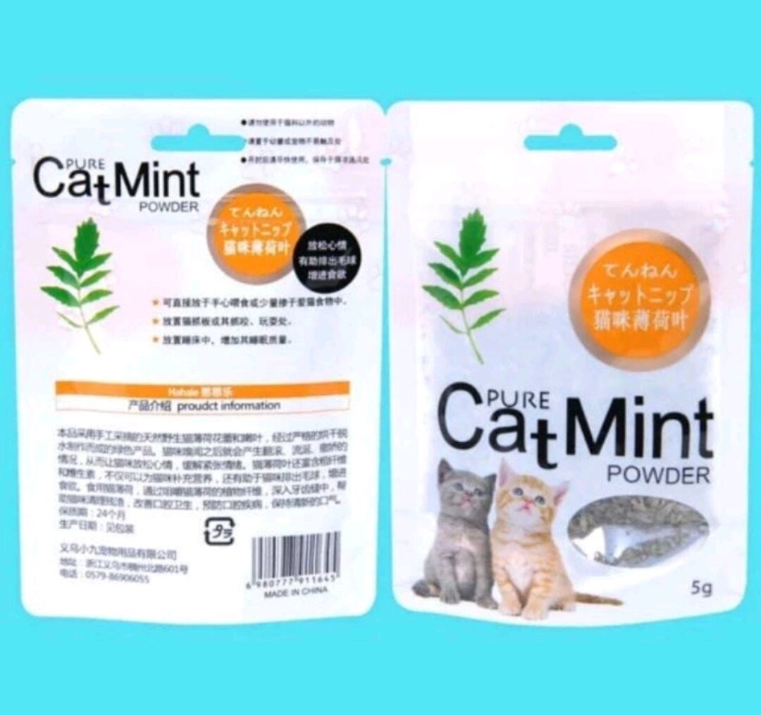 [Q12]Cỏ bạc hà Catnip / catmin cho mèo gói 5g