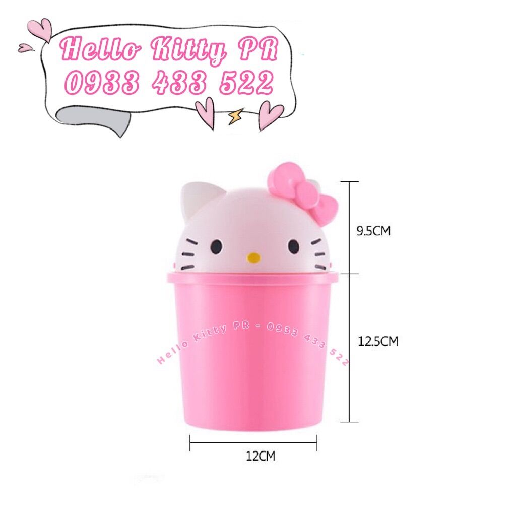 Thùng rác 3d hello kitty pr