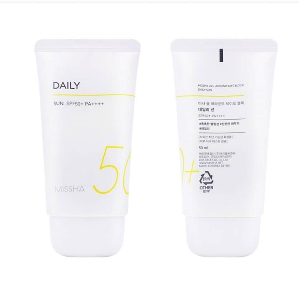 Kem chống nắng Missha All Around Safe Block Daily Sun SPF50+
