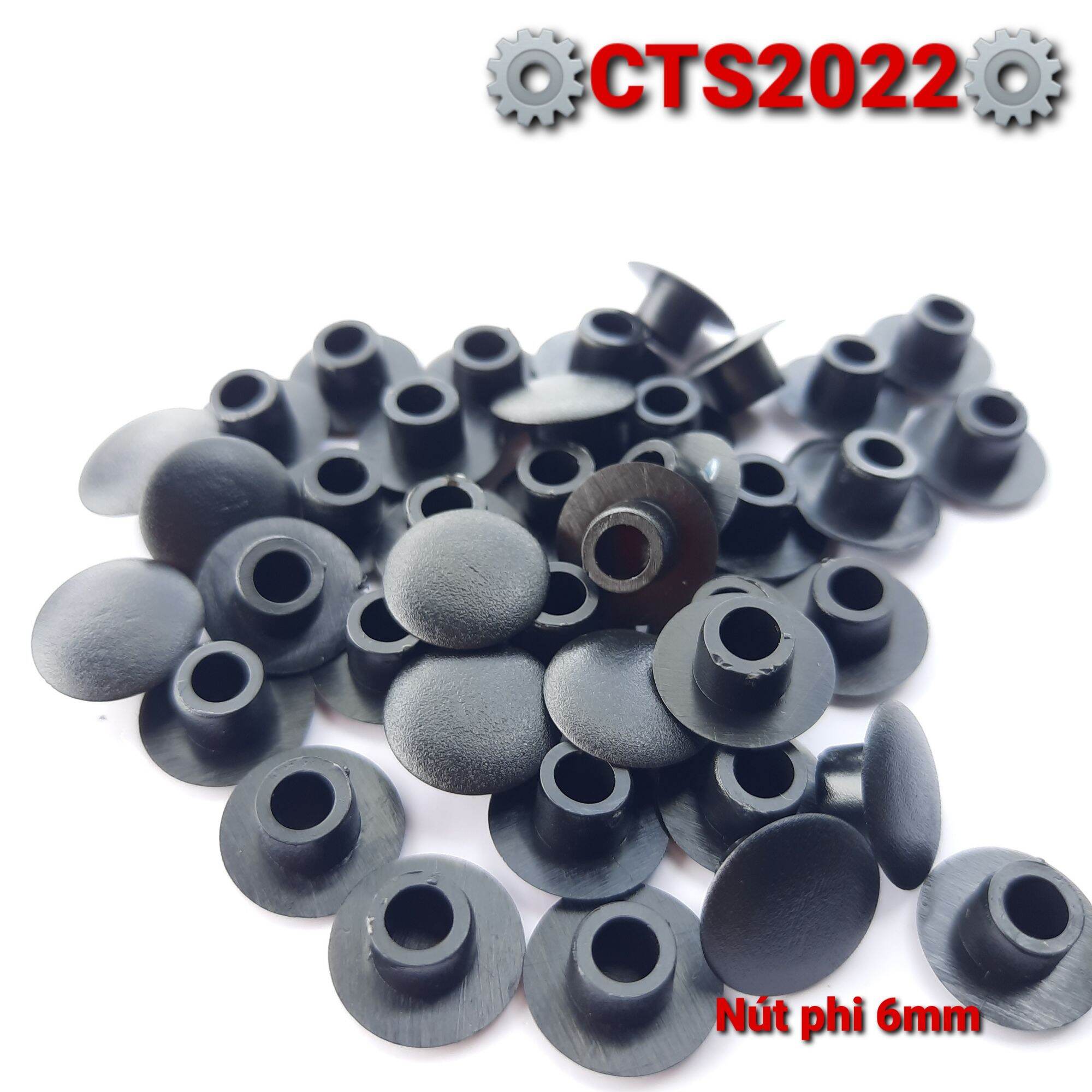 10 Nút nhựa bịt lỗ phi 6mm