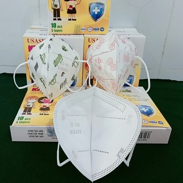 [combo 10 hộp/ 100 khẩu trang trẻ em 5 lớp n95 usasen #n95 #khẩu #trang #trẻ #em