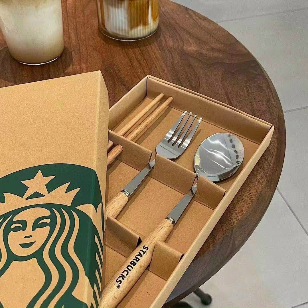 Set 3 món đũa, thìa, dĩa gỗ , Bộ muỗng đũa, dụng cụ ăn cá nhân