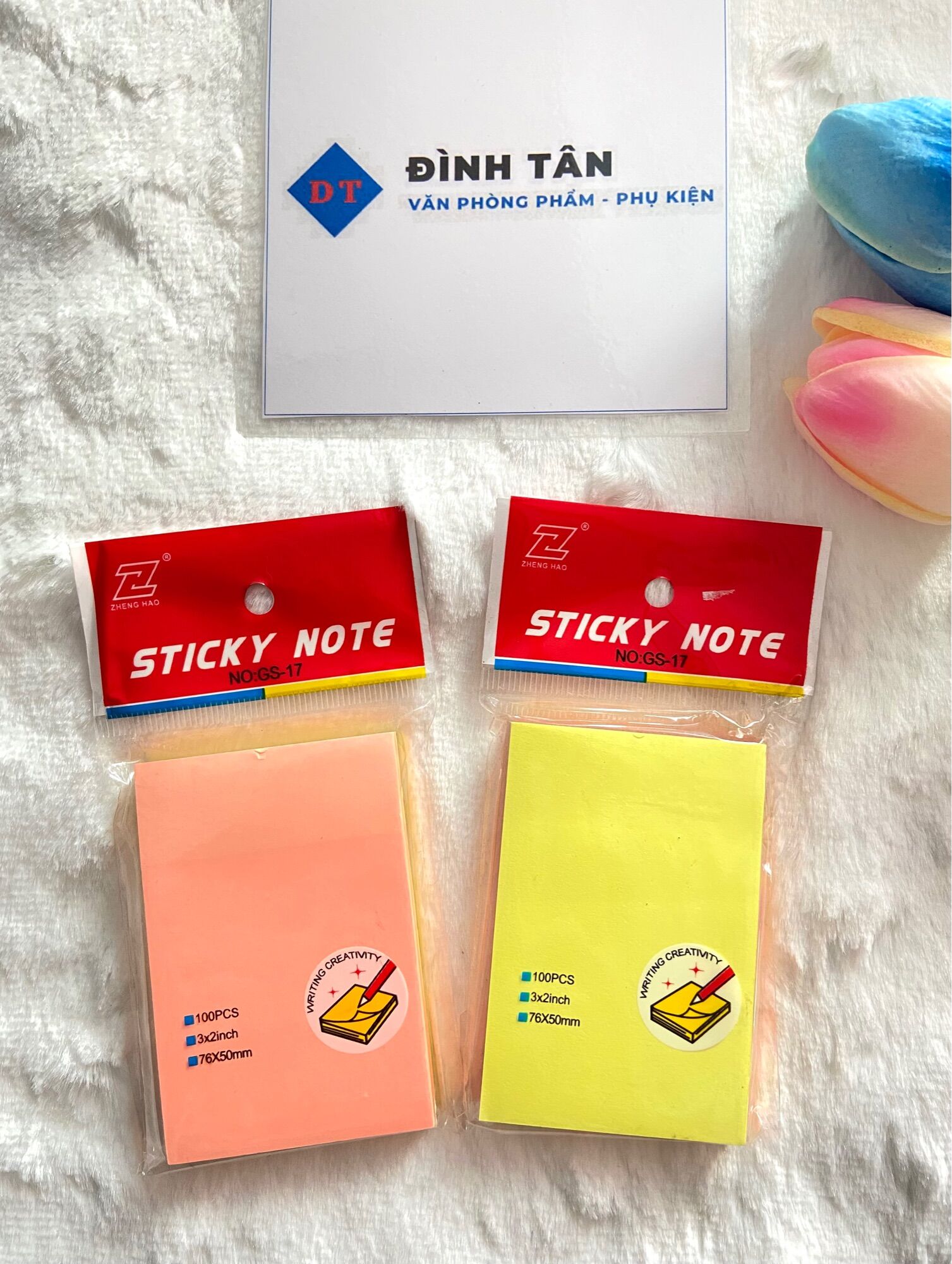 Giấy Note Dạ Quang Nhiều Màu - Giấy Ghi Chú 3x2