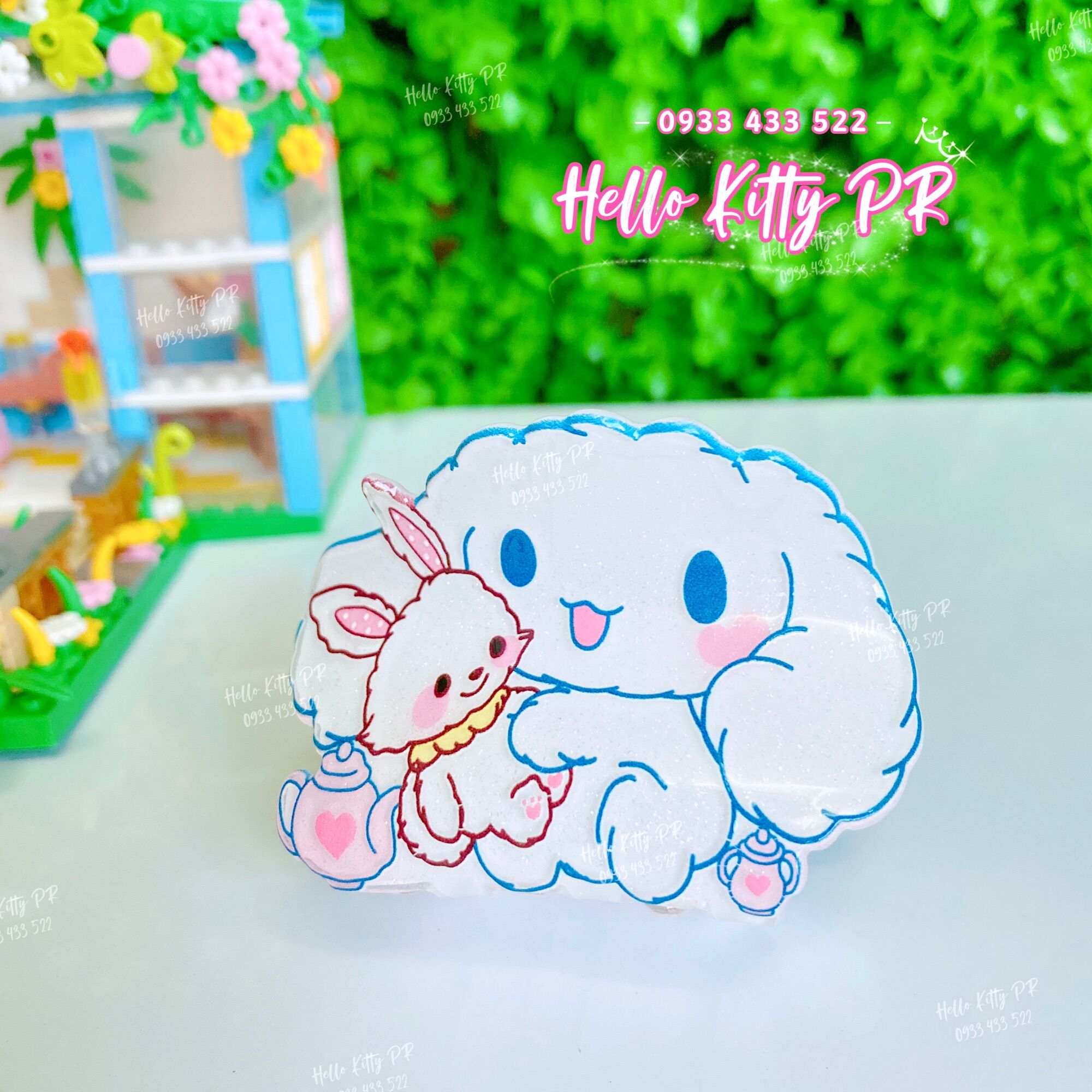 Kẹp tóc càng cua 3D HelloKitty Melody Cinnamoroll Purin