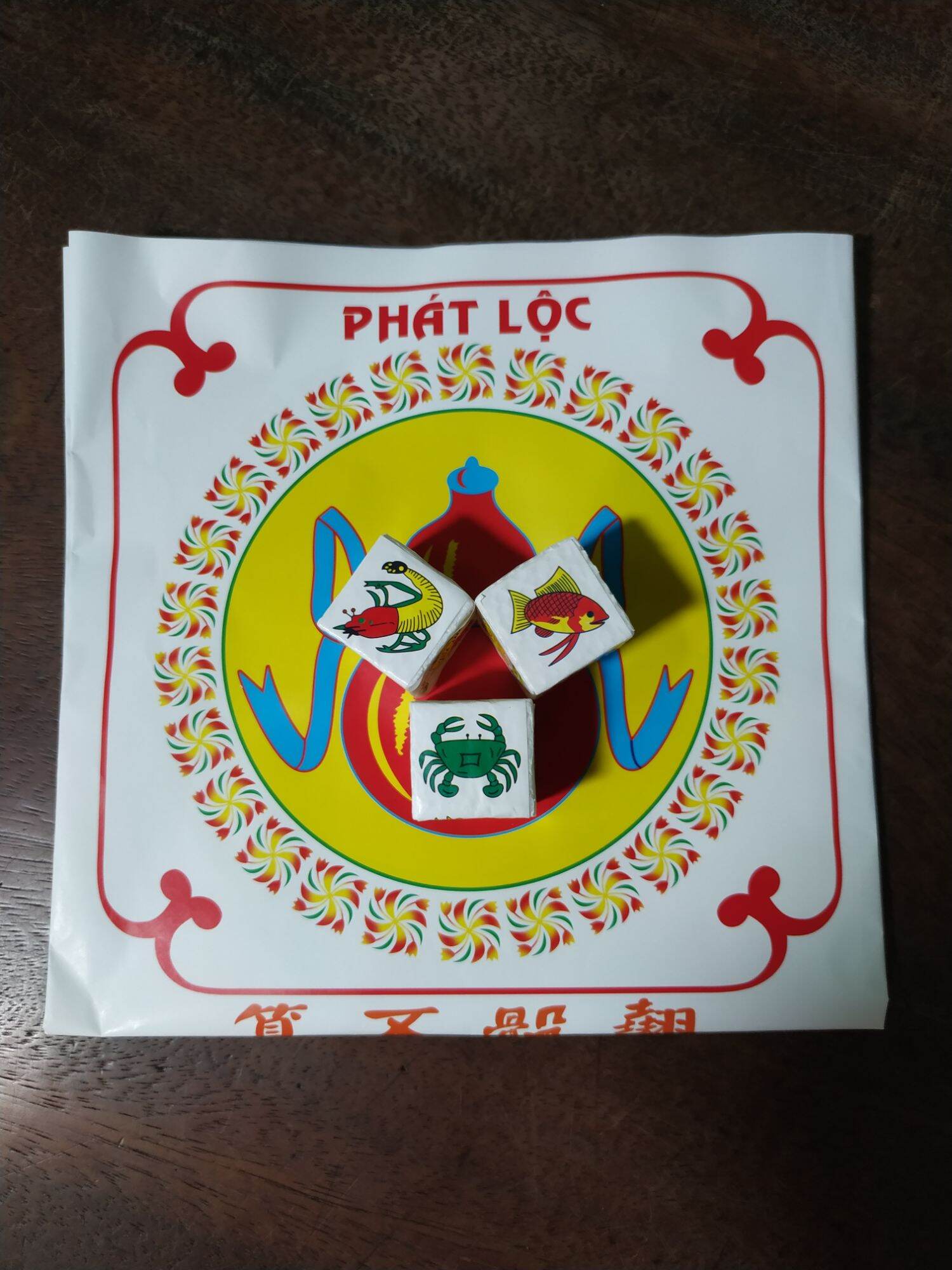 Bộ bầu cua tôm cá