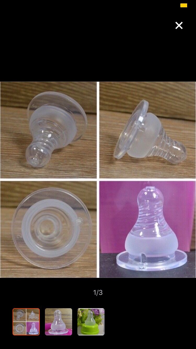 [FREESHIP]-Núm ti cổ hẹp siêu mềm cho bình [pigeon, kichilachi,gb Baby....]
