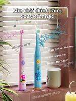 JIUSHANMEI | Đầu Đánh Răng Điện Có Nhạc Quay Cho Trẻ Em Với Lông Nhỏ Mềm