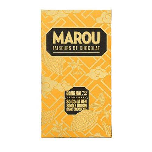 socola Marou Đồng Nai 72% cacao thanh 80g