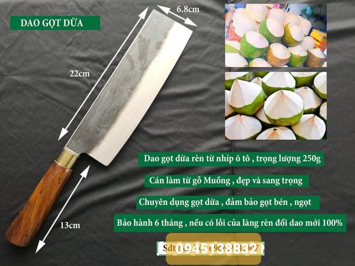 [BẢO HÀNH] DAO CHẶT DỪA CHUYÊN DỤNG