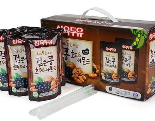 [HCM]Sữa hạt óc chó hạnh nhân đậu đen Korea 195ml/bịch/20gói/ thùng Sửa bà bầu - Sửa trẻ em - Sửa hạt