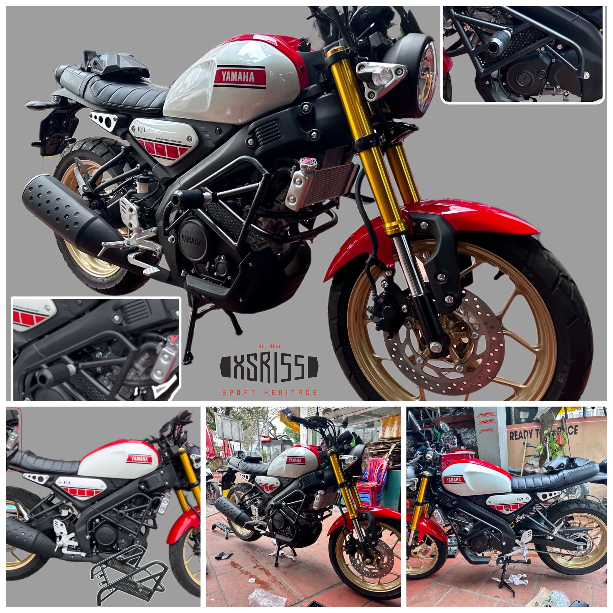 Chống đổ khung che máy kiểu Thailand cho  XSR155