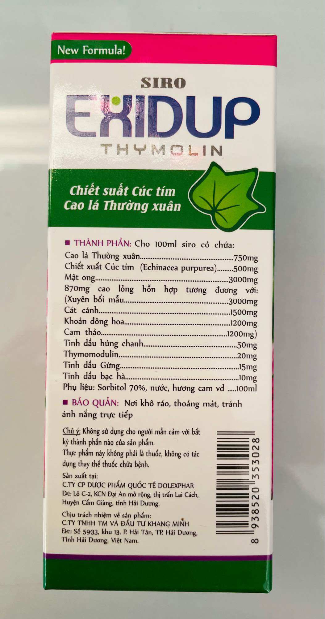 Exidup chai 125ml - Siro Ho Cảm