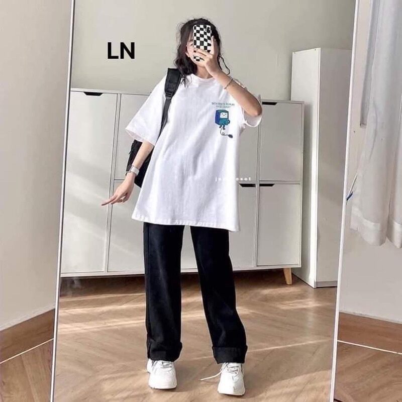Áo thun nam nữ. áo thun logo người máy