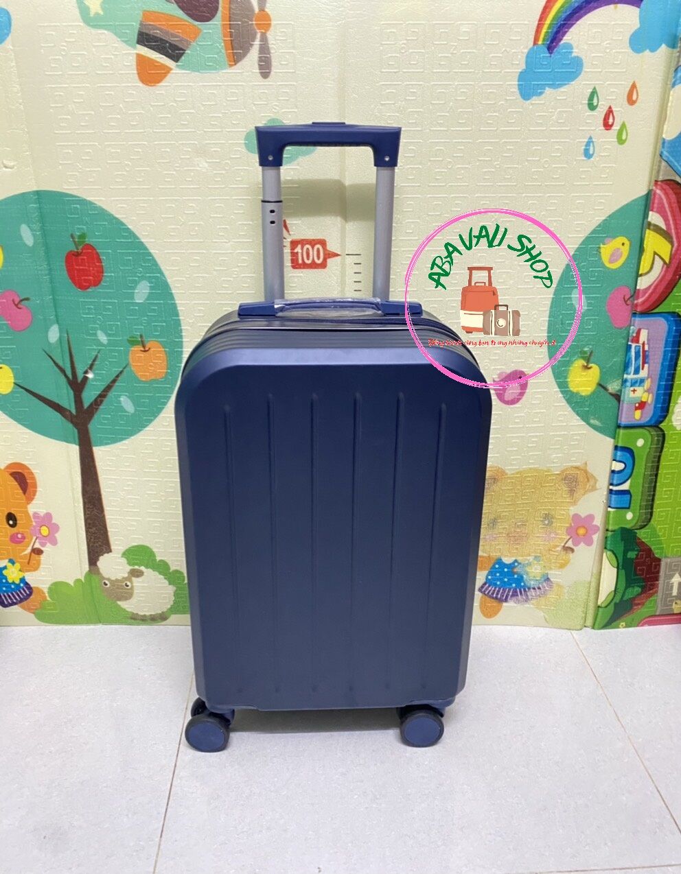 Vali nhựa du lịch 20inchmàu xanh (bảo hành 12 tháng )