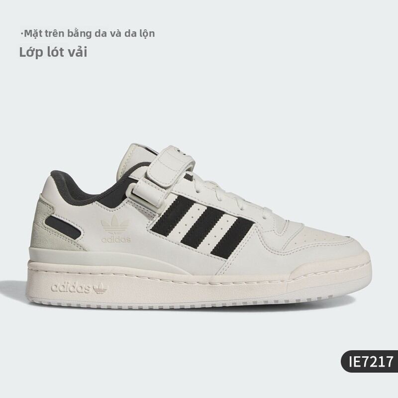 adidas | Giày Sneakers 3-Leaf Clover FORUM LOW với Dây Dán