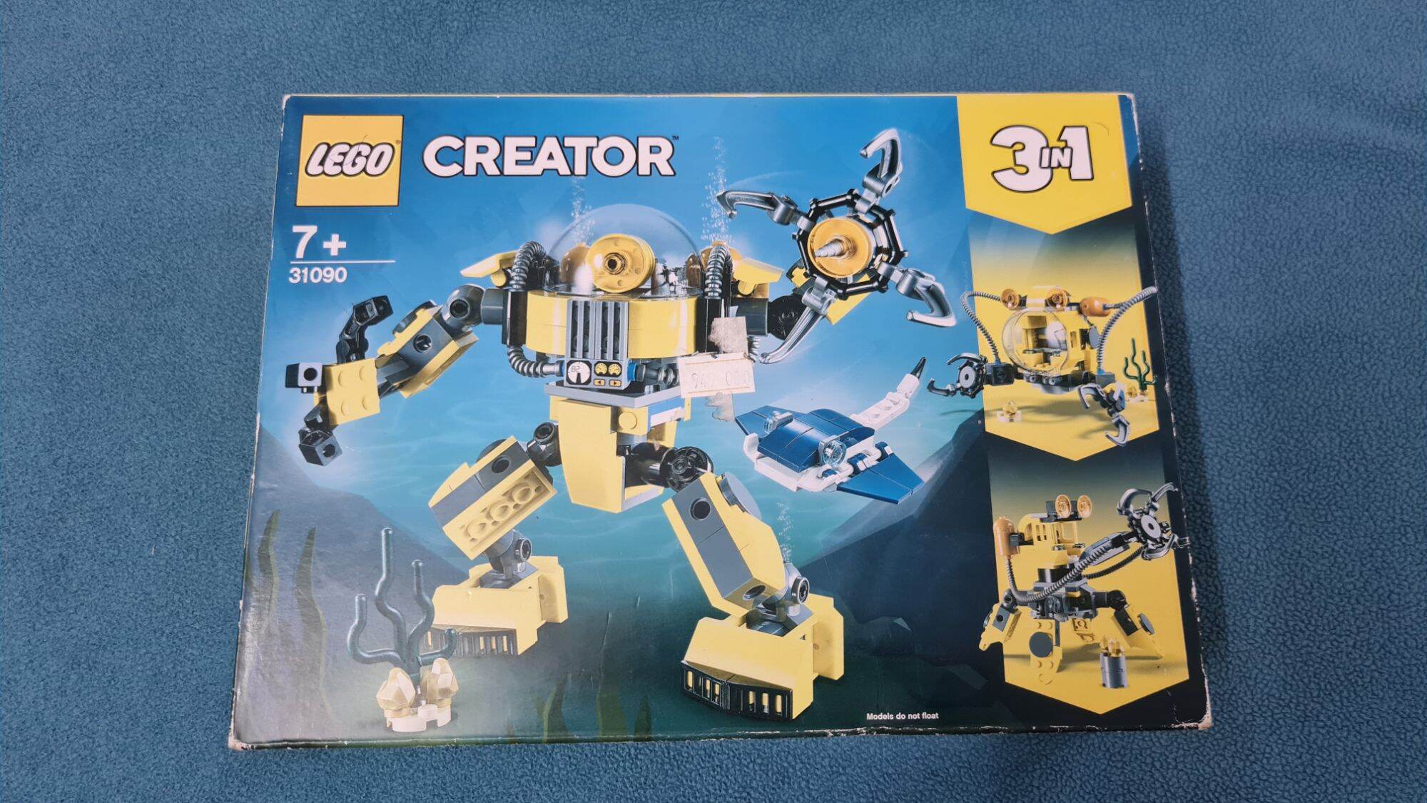LEGO Creator 31090_Robo thám hiểm đại dương hộp bạc màu