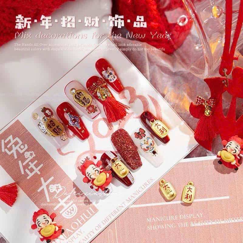 CHARM THẦN TÀI TẾT M204 set 10viên
