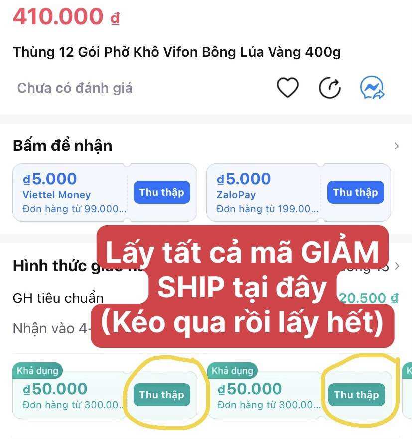 Bánh Phở Khô Vifon Bông Lúa Vàng 400g