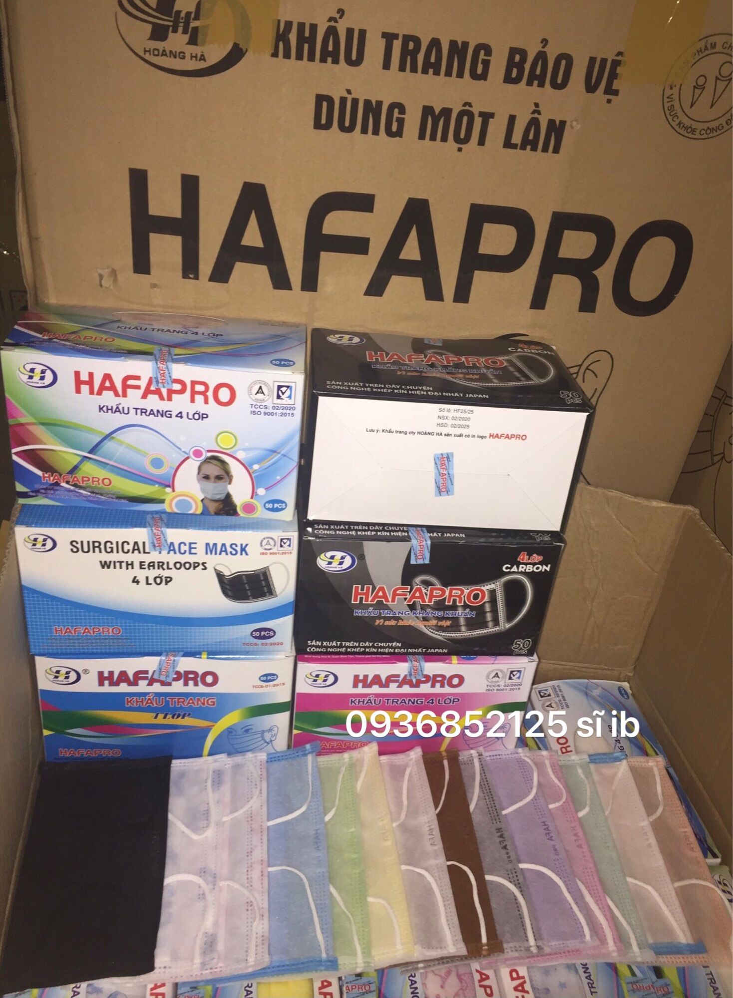 Sĩ thùng khẩu trang y tế Hafapro