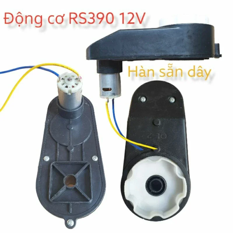 [RS390-RS380] Động cơ hộp số RS390/RS380 loại bé cho xe máy, xe ô tô điện trẻ em 6V-12V