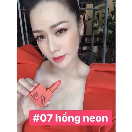 - son lì 07 màu hồng neon magic lipstick - laura sunshine nhật kim anh - nước hoa & mỹ phẩm hương thị