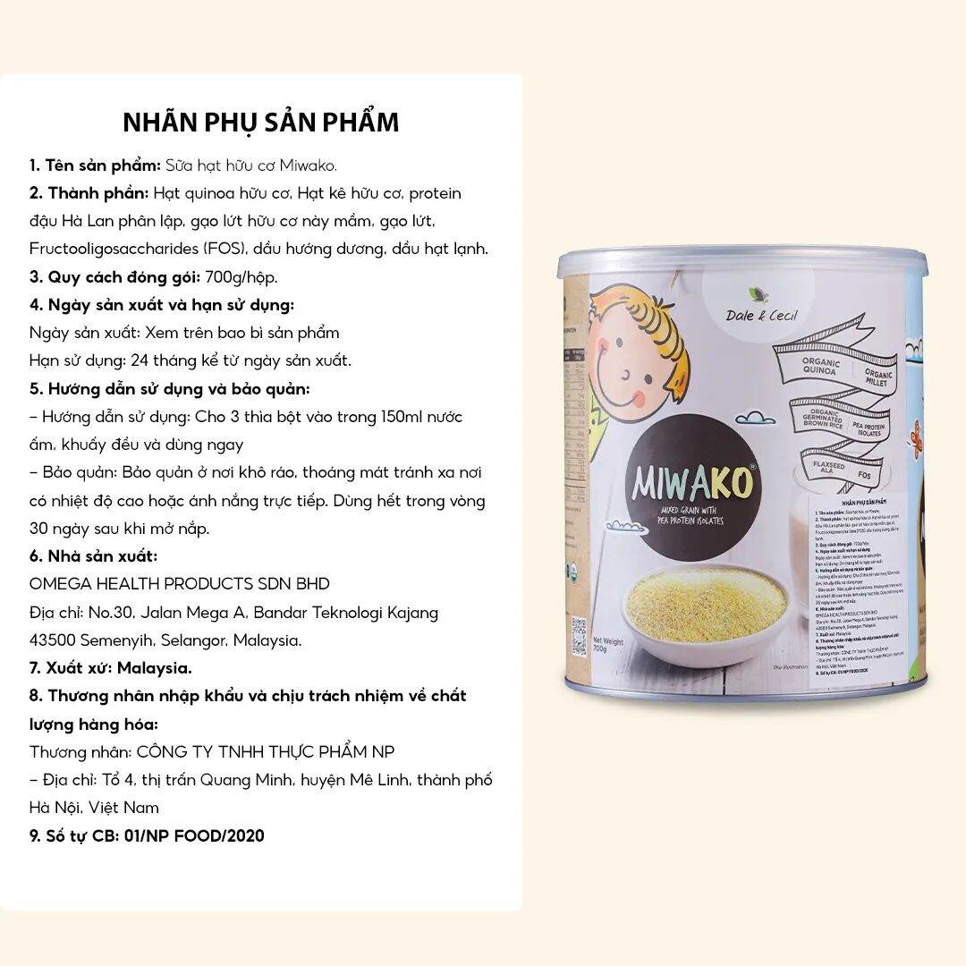Sữa Miwako vị  gạo 400g