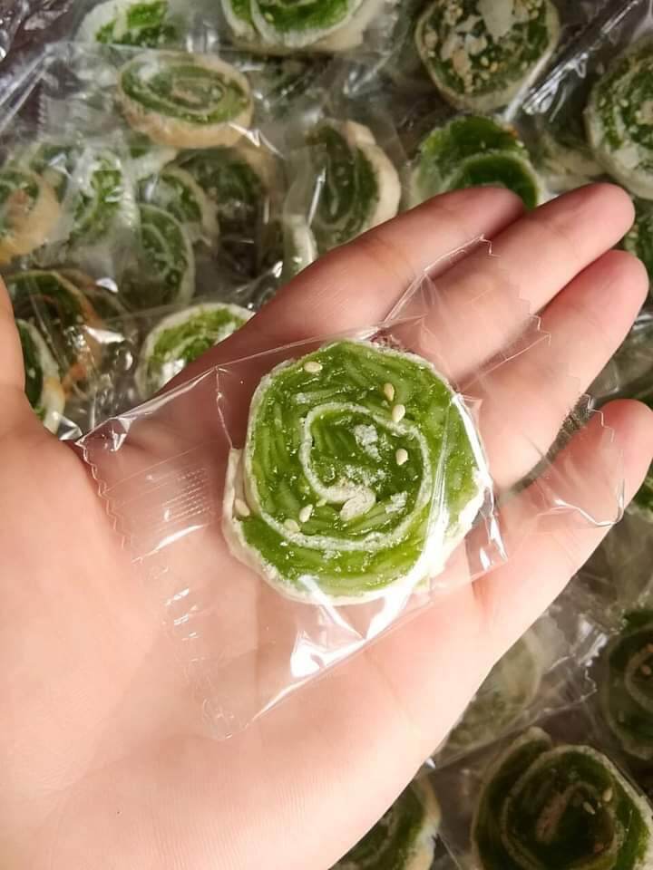 Kẹo dừa non cuộn bánh tráng 500g