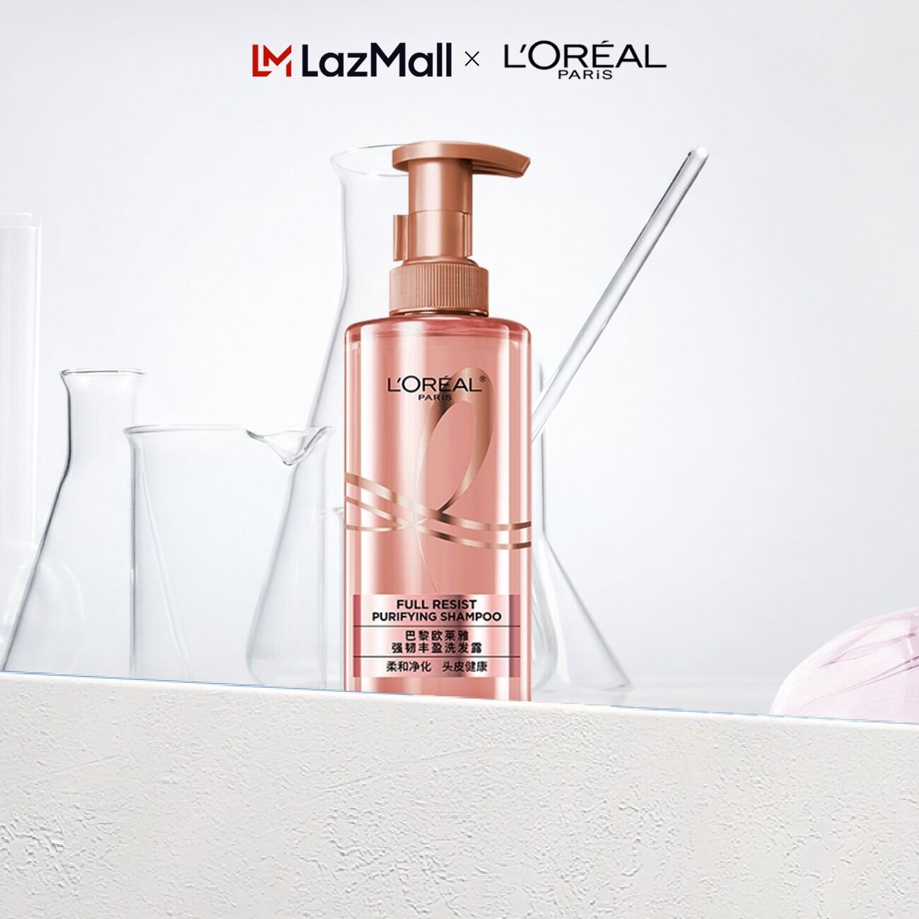 Dầu Gội Ngăn Ngừa  Giảm gãy Rụng Tóc Giúp Tóc Chắc Khỏe  L’Oreal Paris Elseve Full Resist Anti Hair Fall Shampoo 440Ml