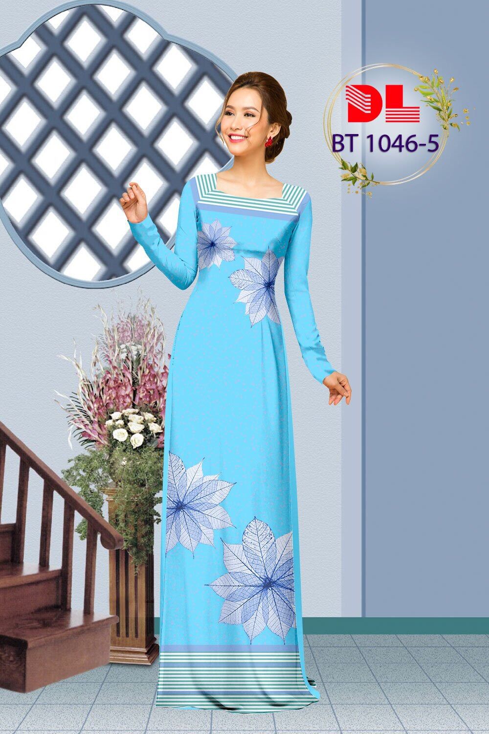 [HCM]Vải áo dài chiếc lá