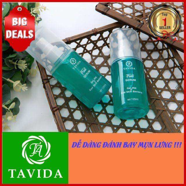 Combo 2 chai Men Vi Sinh Tavida sạch mụn lưng mụn ngực viêm nang lông mẫn ngứa