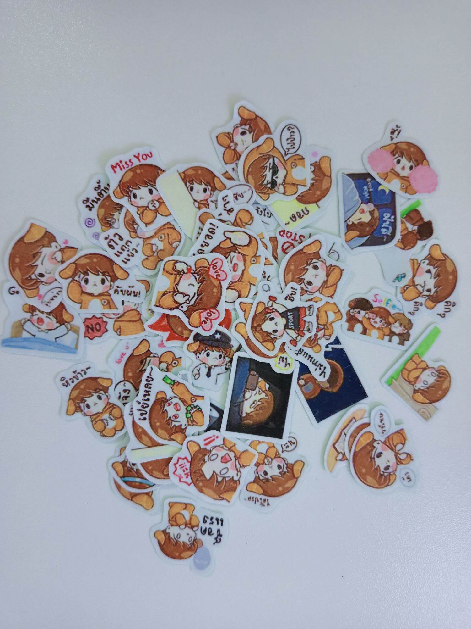 Ticker bé trai so cute 48 miếng 48 mẫu