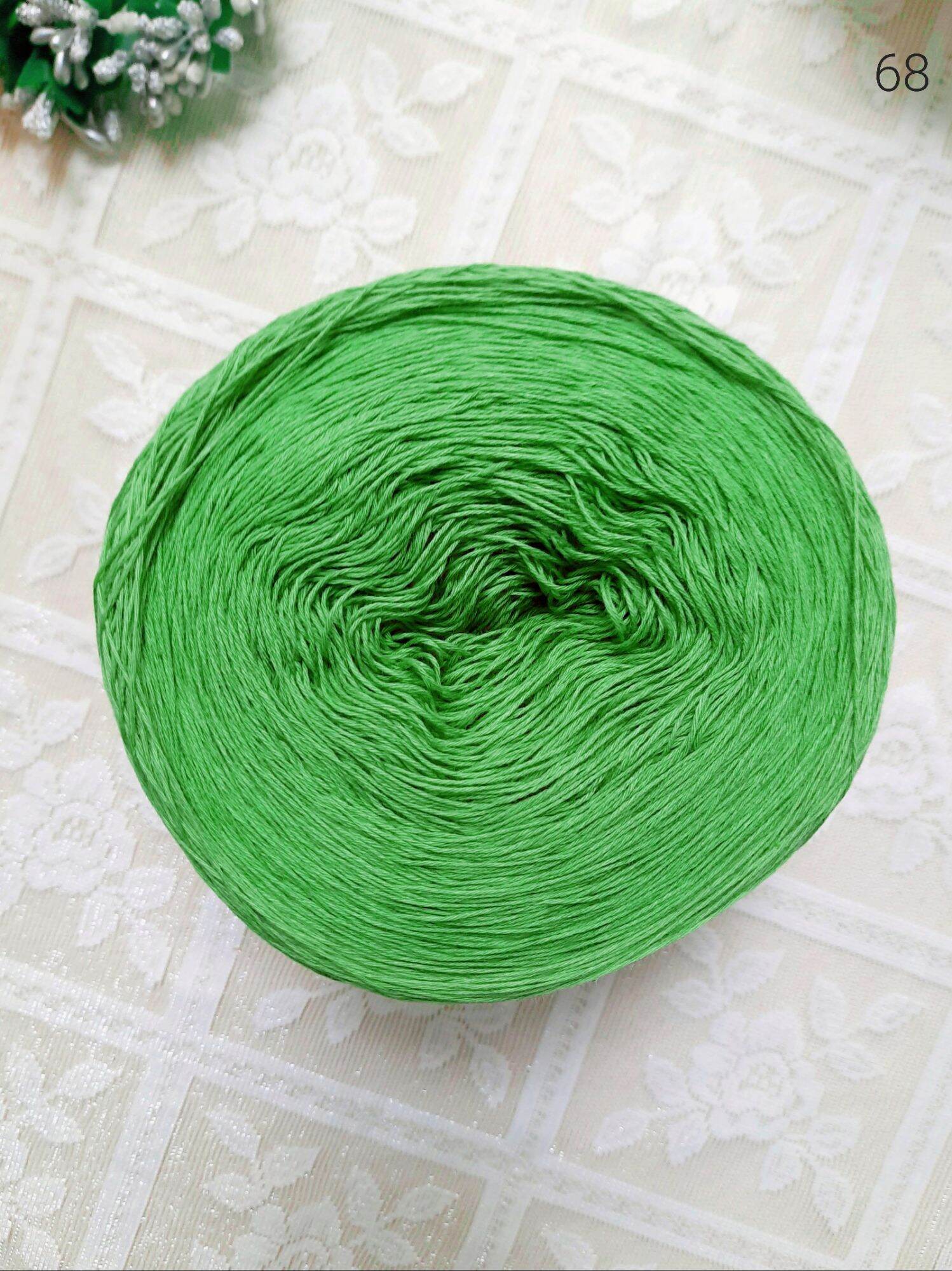 (57 - 72) Sợi lace cotton Nhật se 0.6mm bóng nhẹ đan móc áo váy mùa hè áo dài.