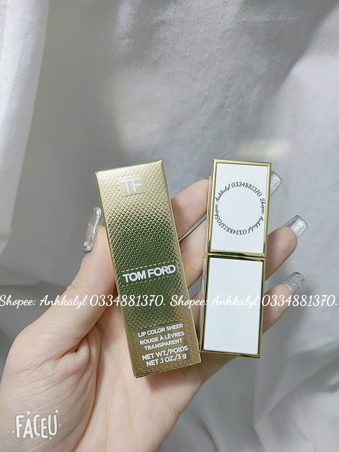 Son Tom Ford Lip Color Sheer Vỏ Trắng