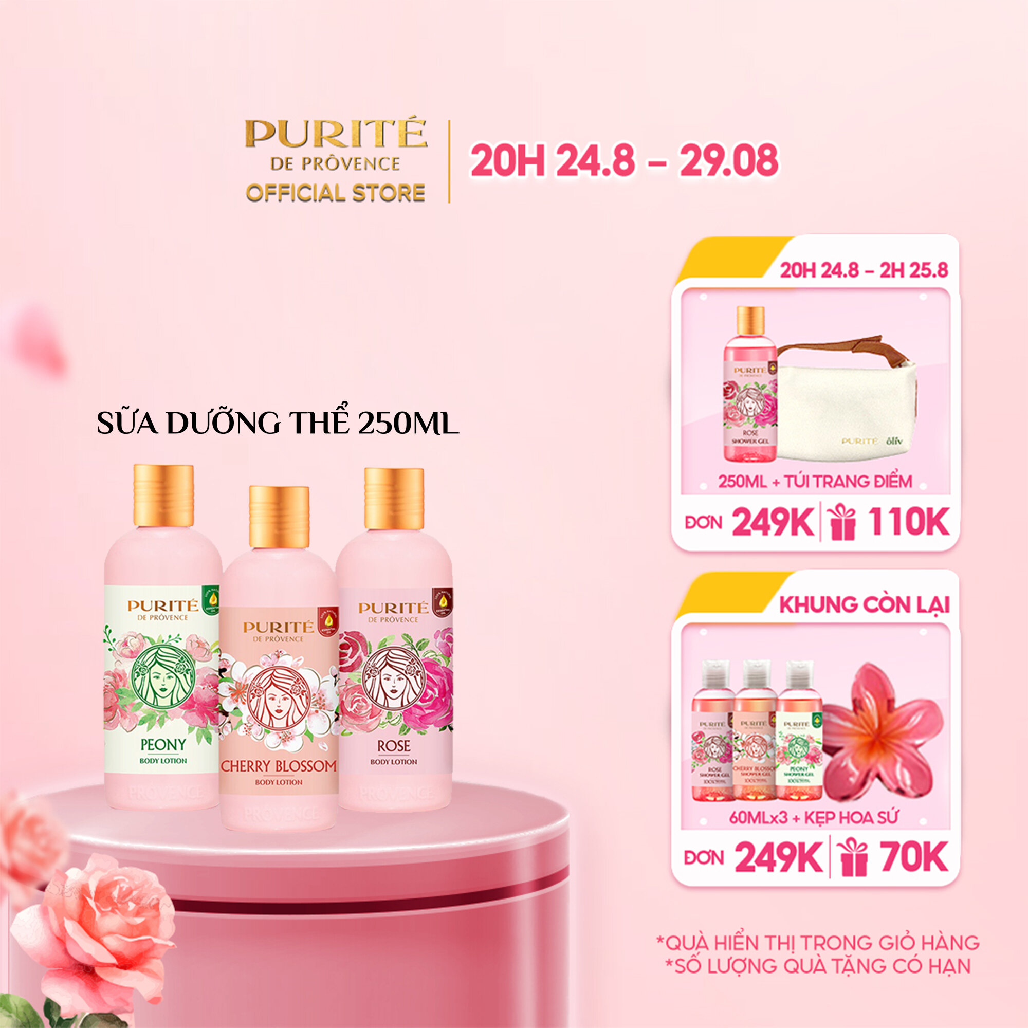 Sữa Dưỡng Thể Thiên Nhiên Purité 250ml