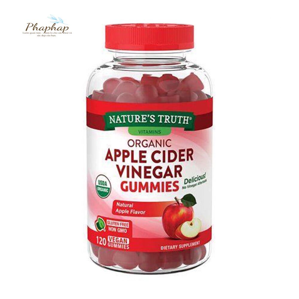 Hàng Mỹ Kẹo dẻo giảm cân đẹp da detox cơ thể giấm táo Apple Cinder Vinegar