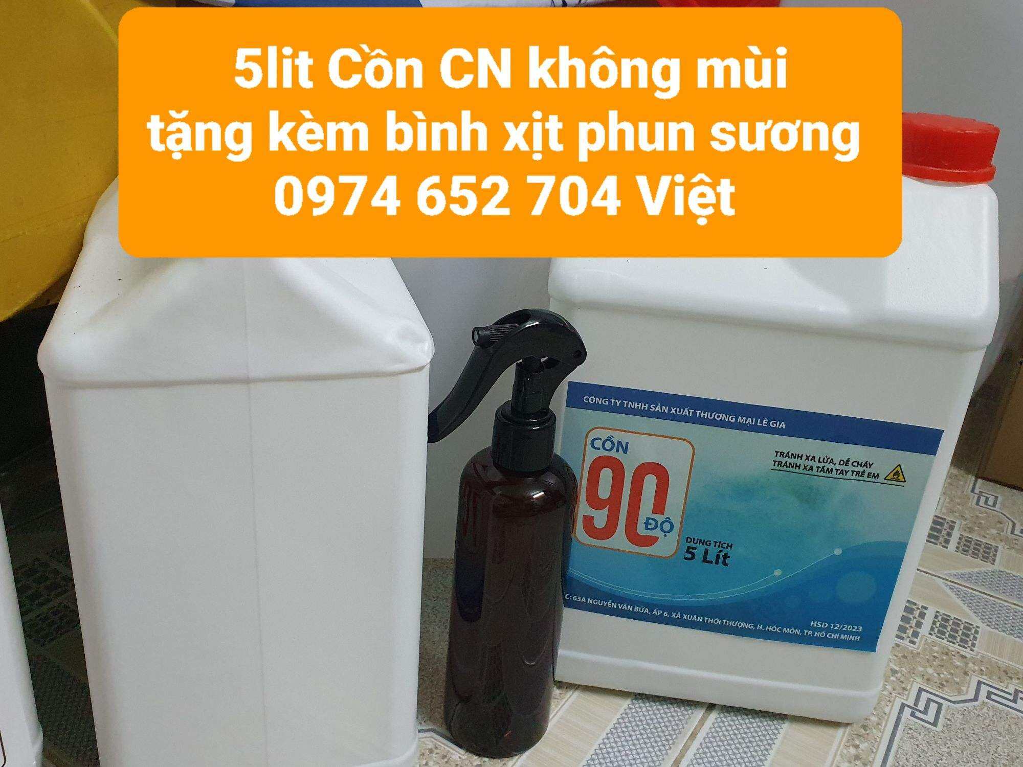 5 lit dung dịch sát khuẩn,diệt khuẩn | không mùi| nồng độ; 90| khử khuẩn đồ vật| xịt khuẩn, sát khuẩn| không mùi| giá rẻ,kèm vỏ chai xịt, cồn 90 độ